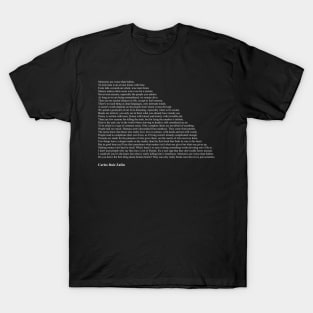 Carlos Ruiz Zafón Quotes T-Shirt